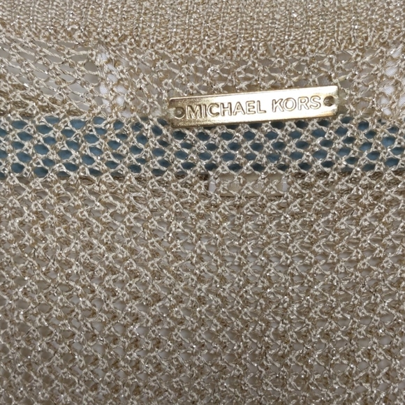 Michael Kors  Mesh Blouse Gold Size Small - Picture 12 of 15